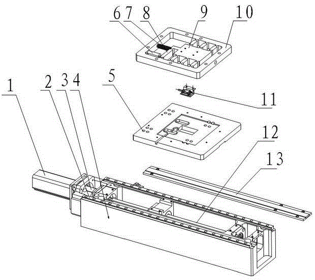 Accuracy compensation method of coaxial macro-micro composite linear motion platform device
