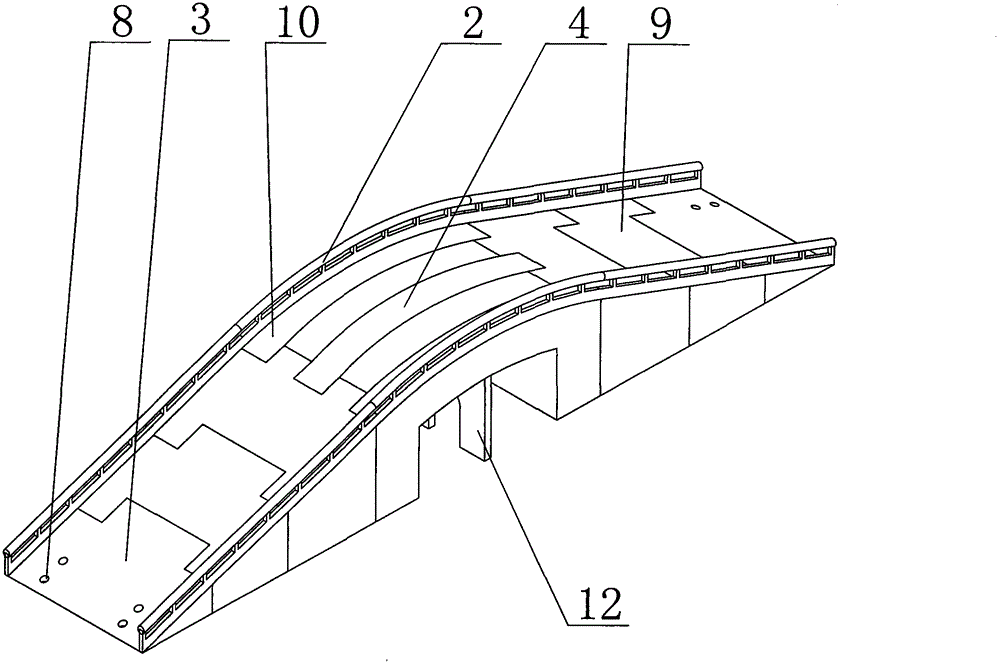 Mountable and demountable road bridge