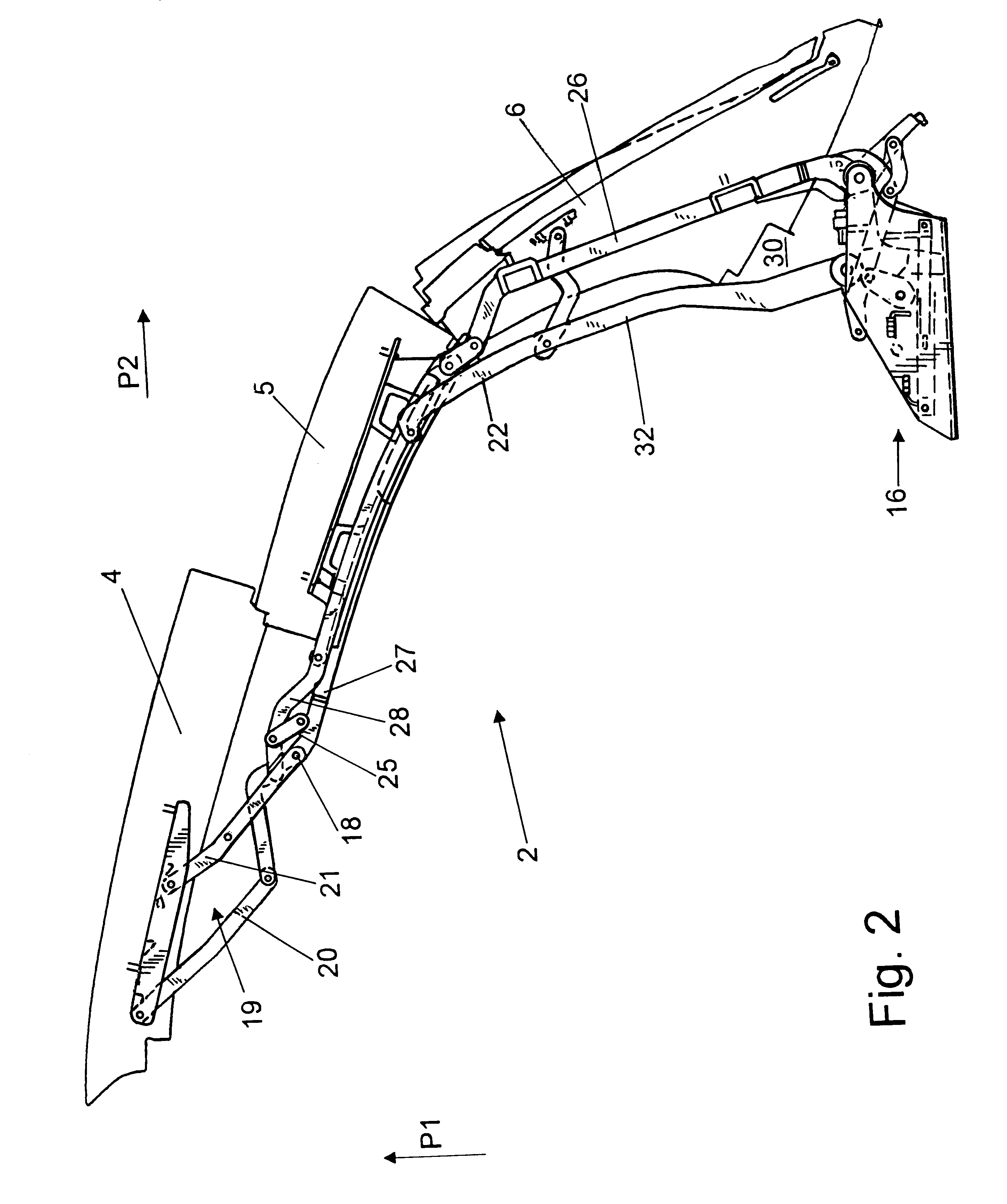 Convertible top and driving device for a convertible top