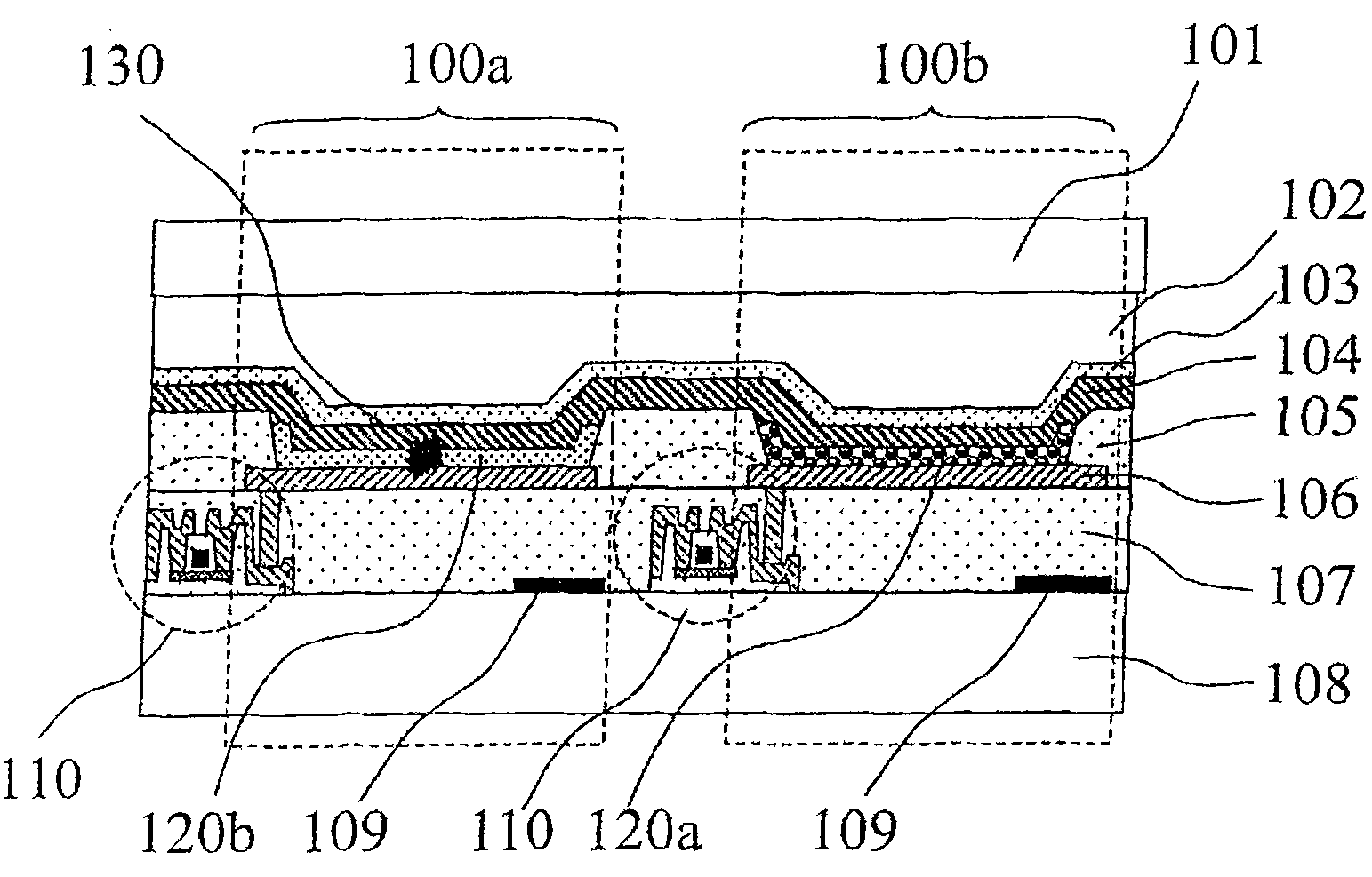 Lighting inspection device of organic EL display substrate and method thereof