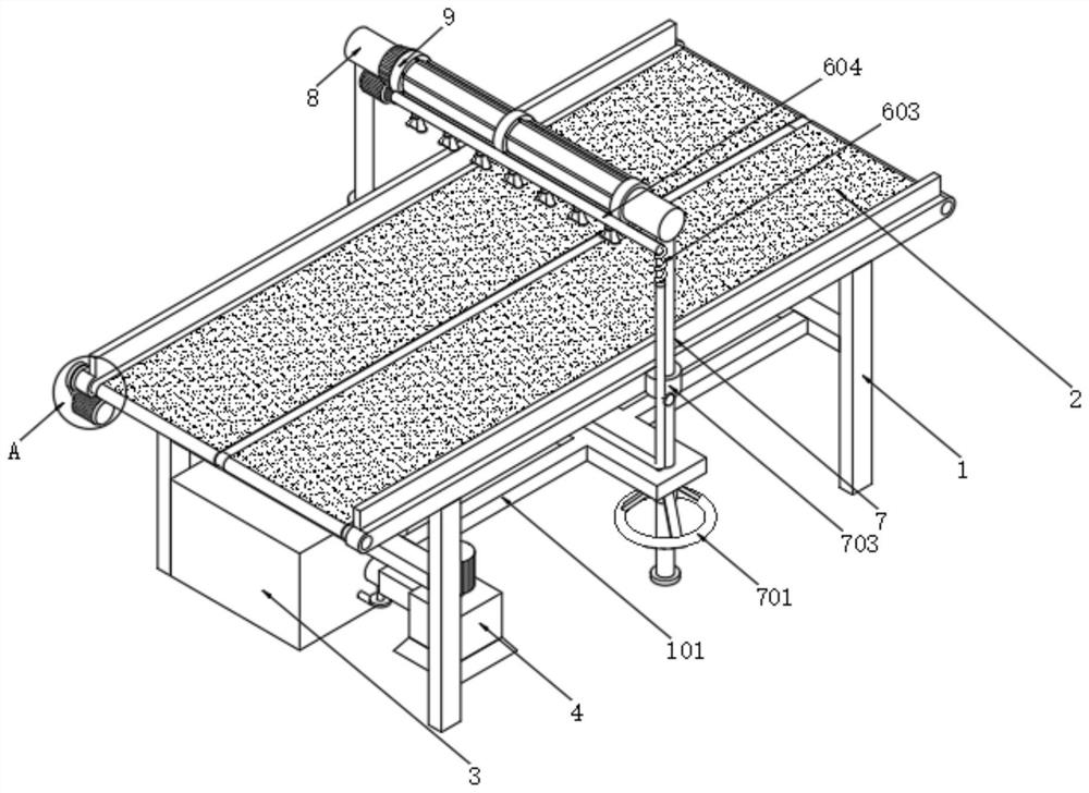 Automatic spraying system for lubricating bottle washing conveying belt