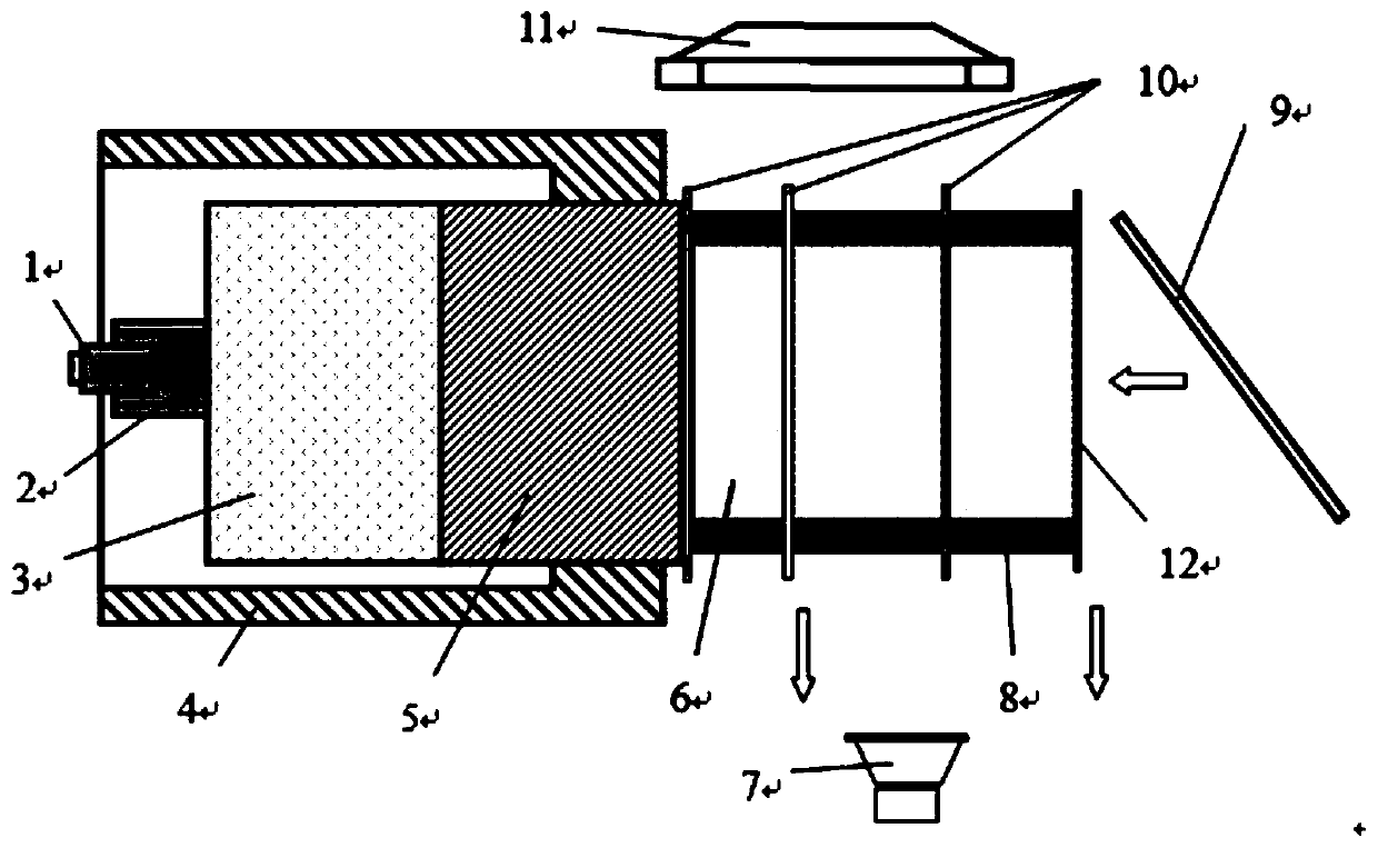 Waveform testing system of detonation waves