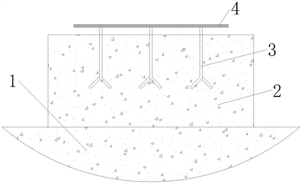 Method for tamping bottom of embedded steel plate of support