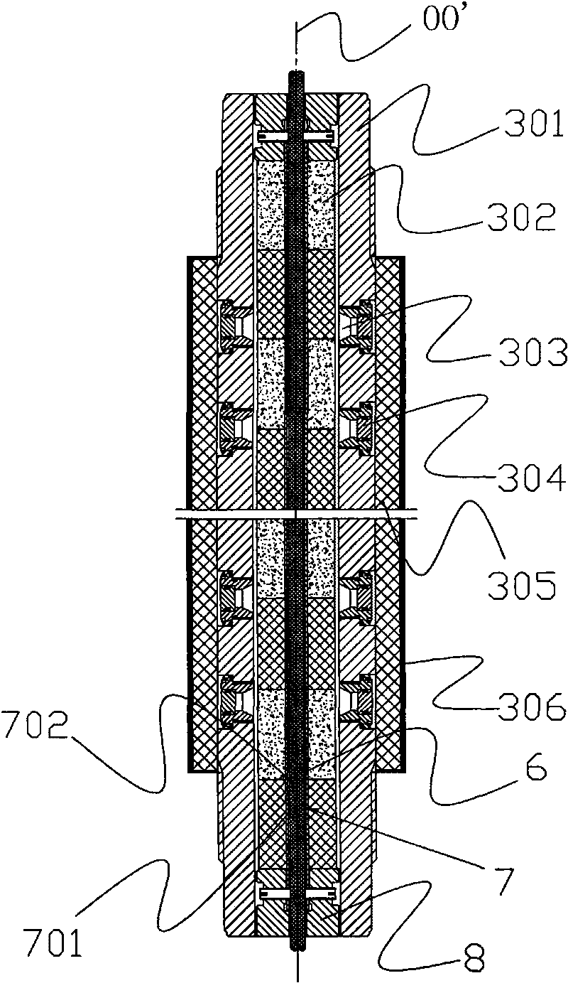 Controllable pulse gas energy pressure cracking device