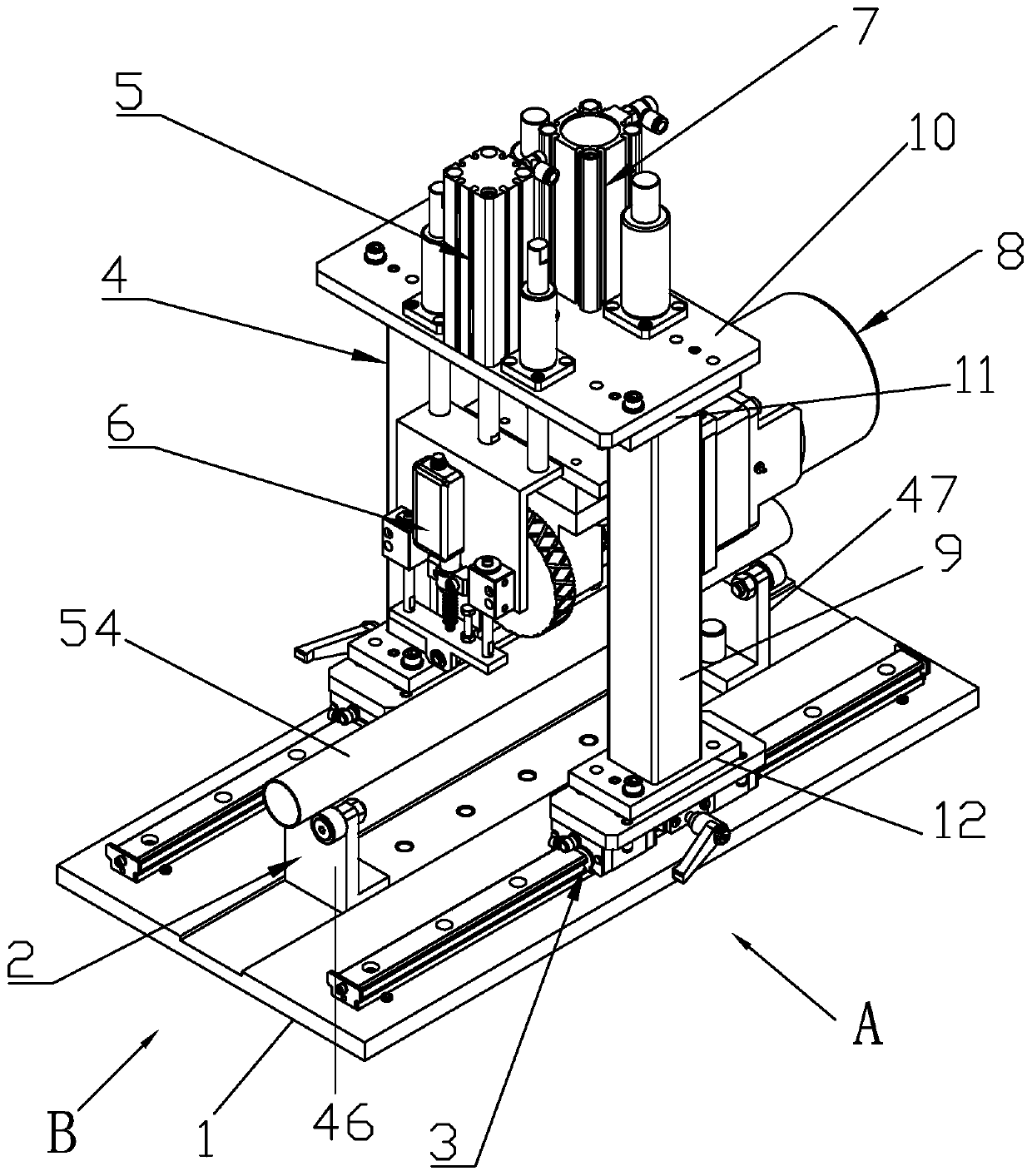 A vibration method detection device for automobile steering shaft