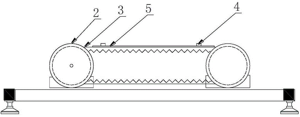 Cloth strip transmission device