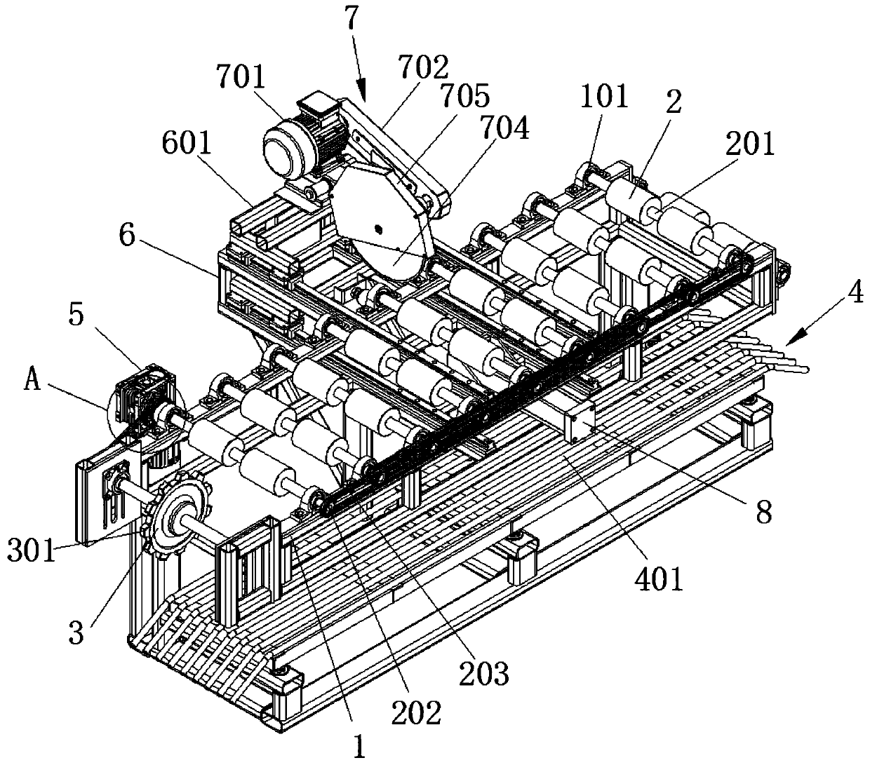 Waste rubber track splitting cutting tooling