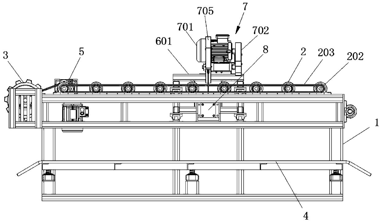 Waste rubber track splitting cutting tooling