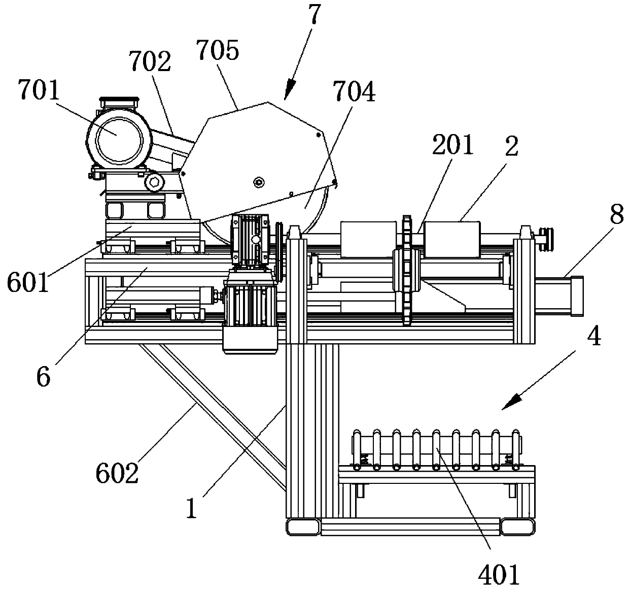 Waste rubber track splitting cutting tooling