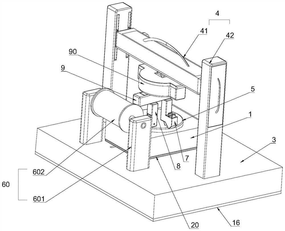 Method and device for synchronously machining complex curved surface in additive and subtractive double-station mode