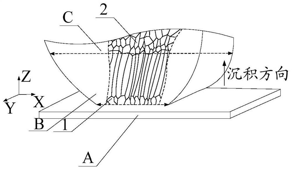 A titanium alloy structural part and laser melting deposition forming method thereof