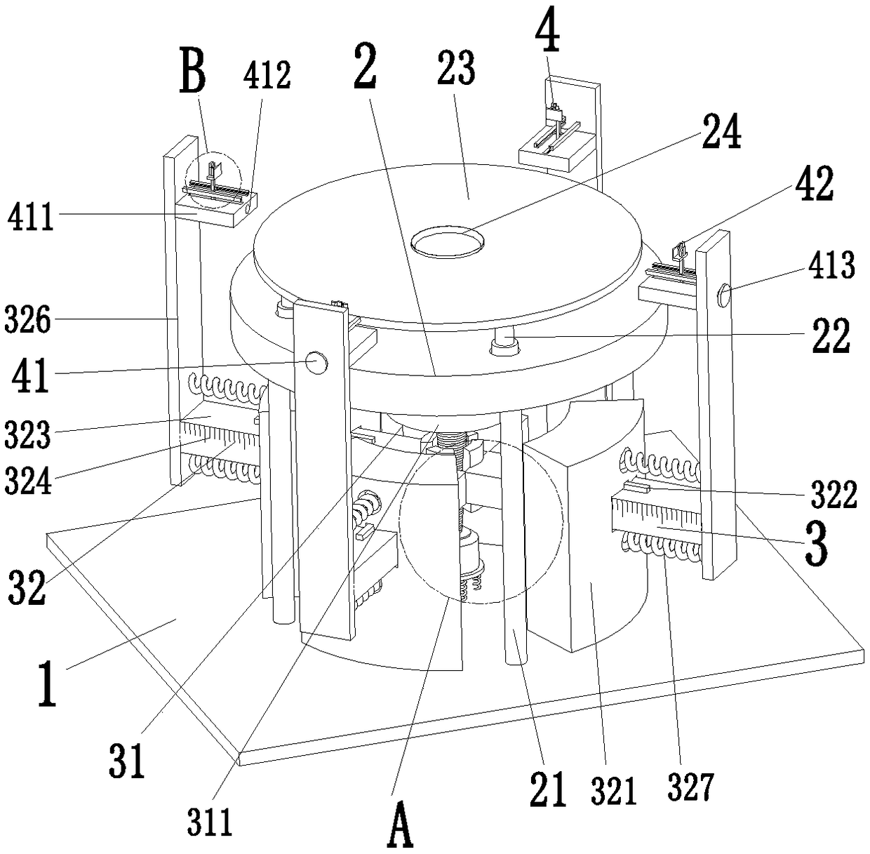 Size detecting mechanism for producing silicon wafers