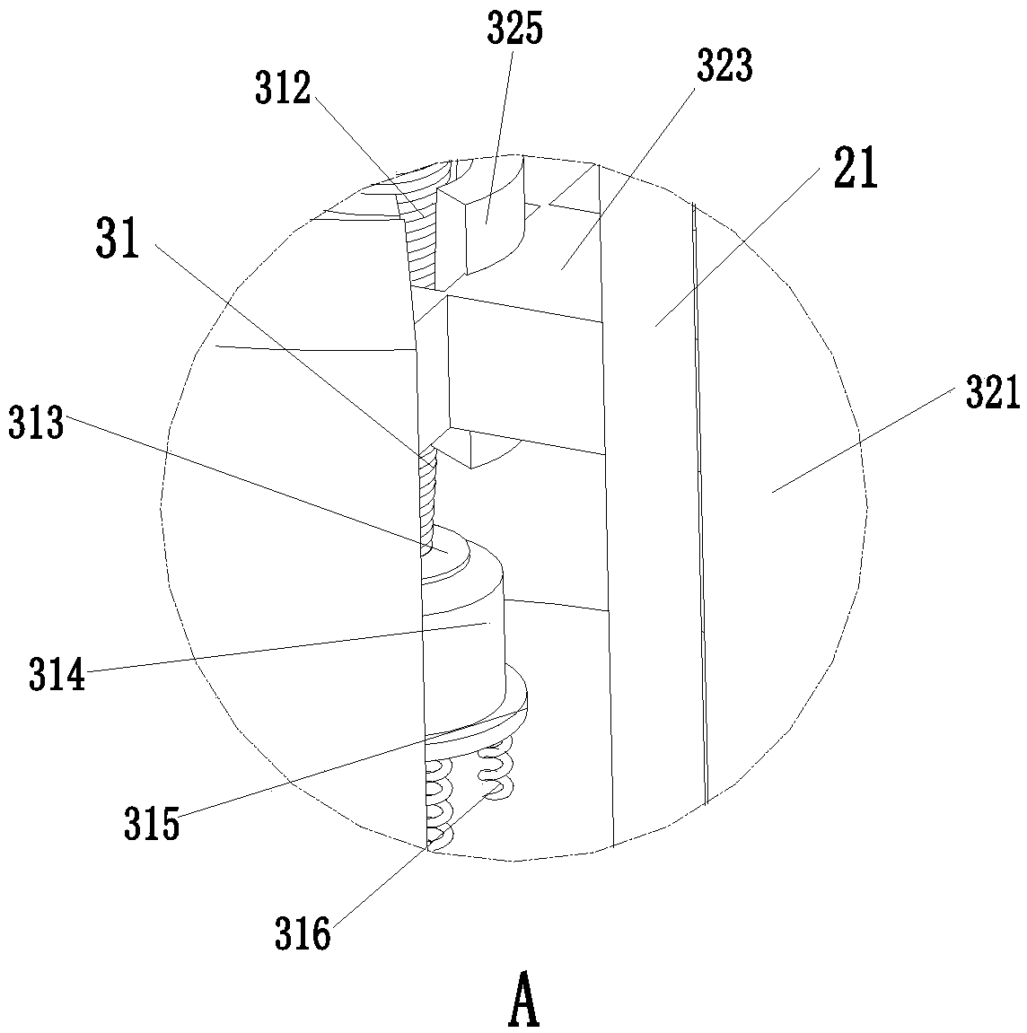 Size detecting mechanism for producing silicon wafers