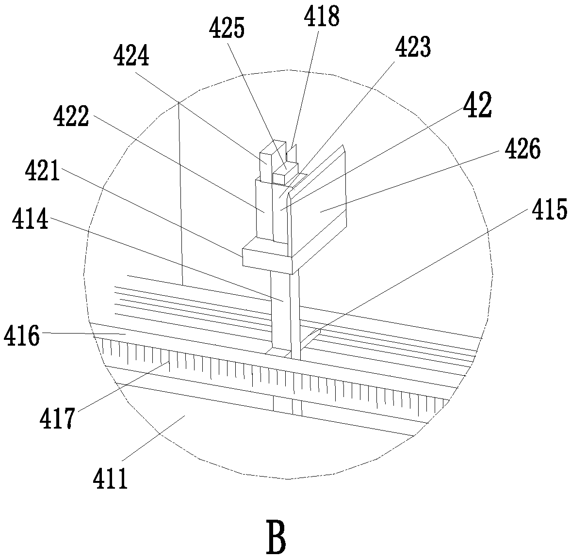 Size detecting mechanism for producing silicon wafers