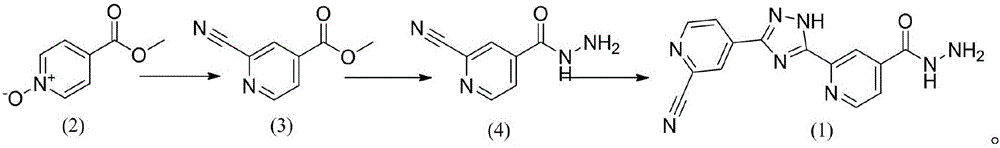 Topiroxostat impurity synthesis method