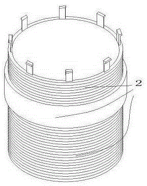 Outward pulling stretching sleeve used at lengthening healing stages