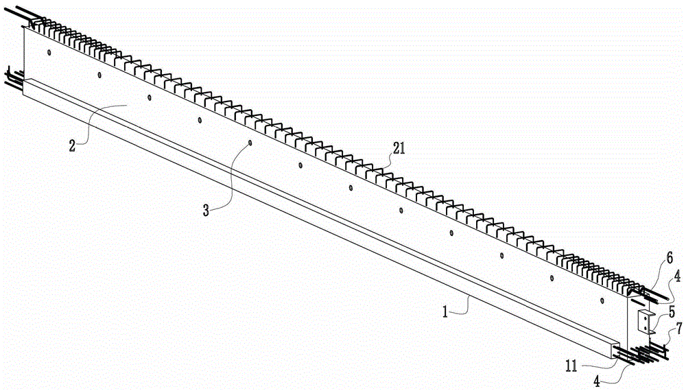 A Pre-tensioned Prestressed Reinforced Concrete Prefabricated Beam