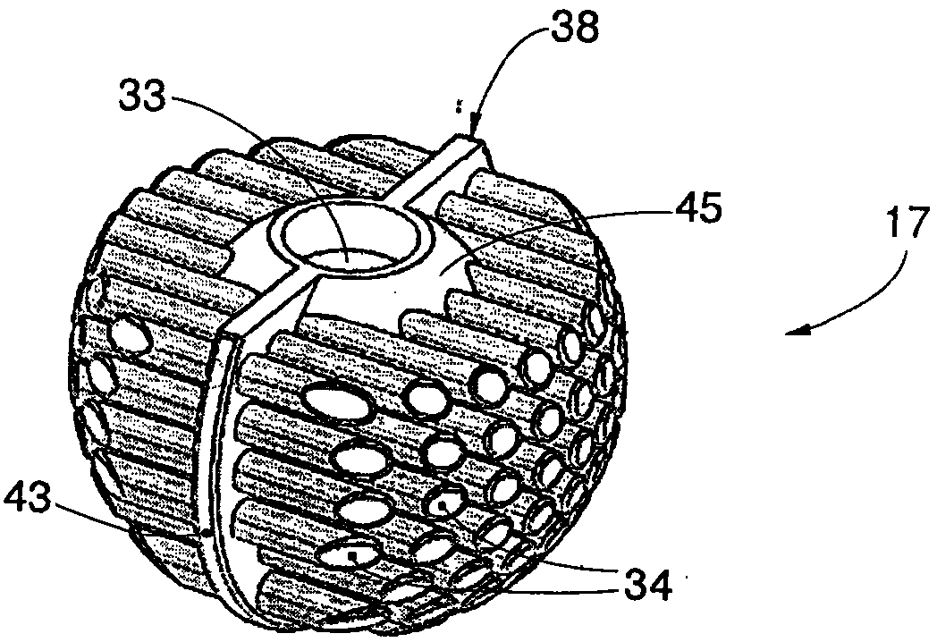 Device for collecting biological samples and corresponding method