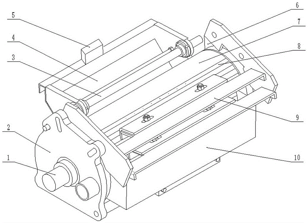 Roller type facility seedling raising precision seeding device with dislocation scraping function