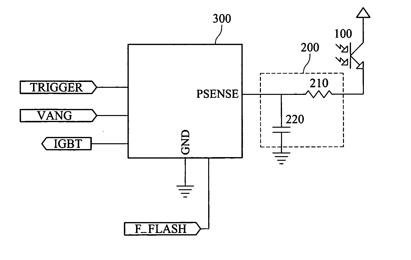 Flashlight control circuit