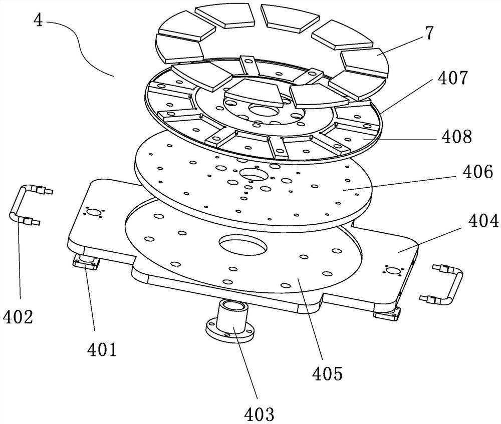 Disc type motor rotor magnetic steel assembling tool and assembling method thereof