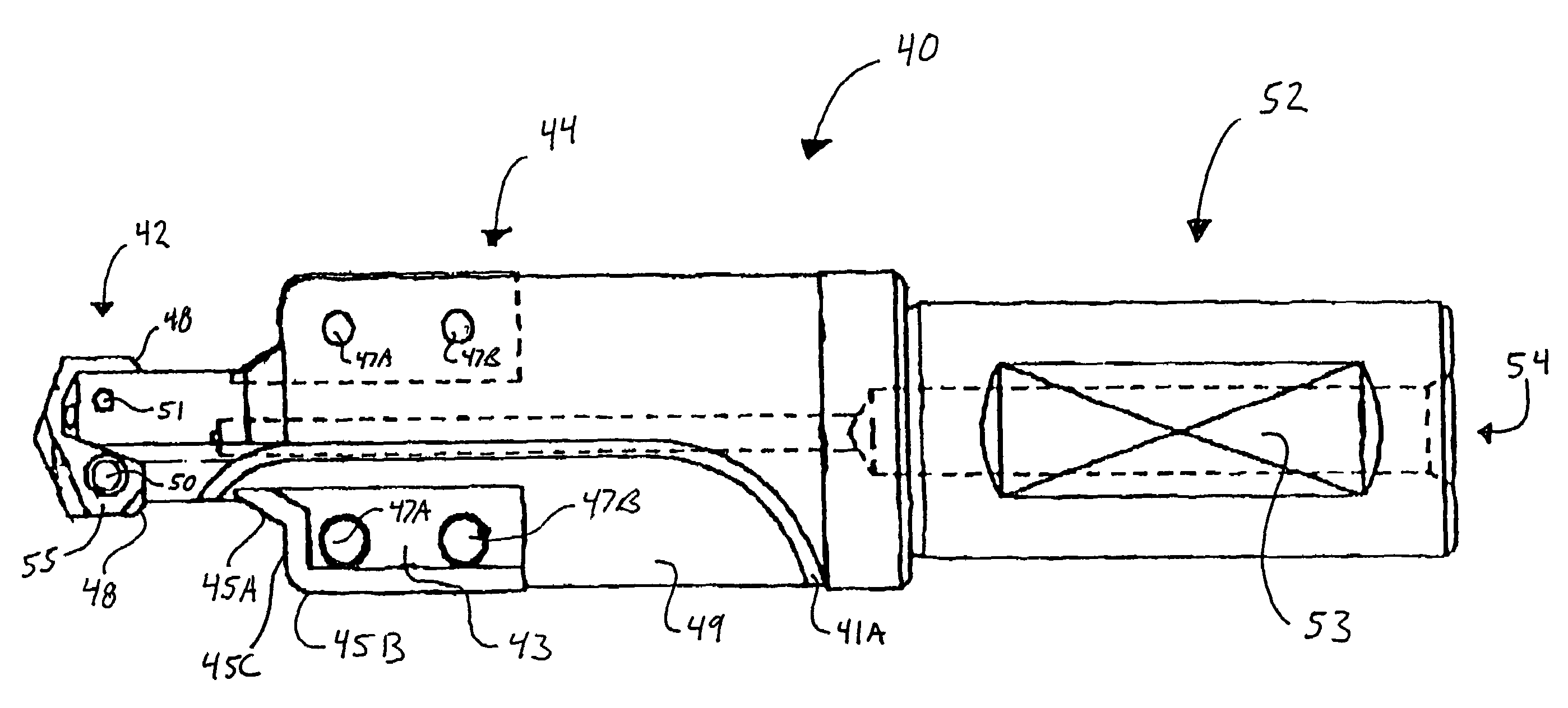 Tool and method for forming a lug hole