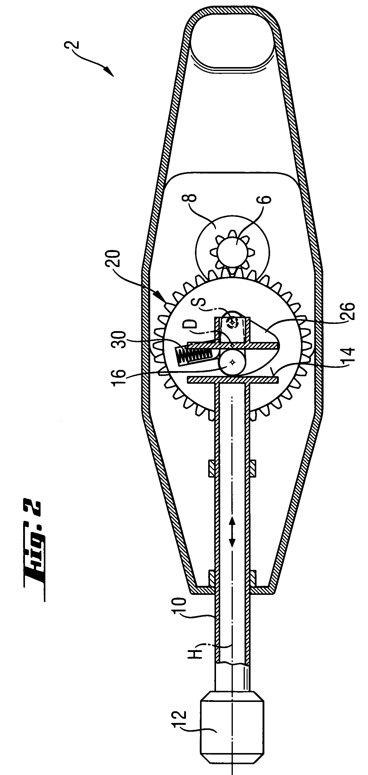 Movement conversion device for a hand-held power tool