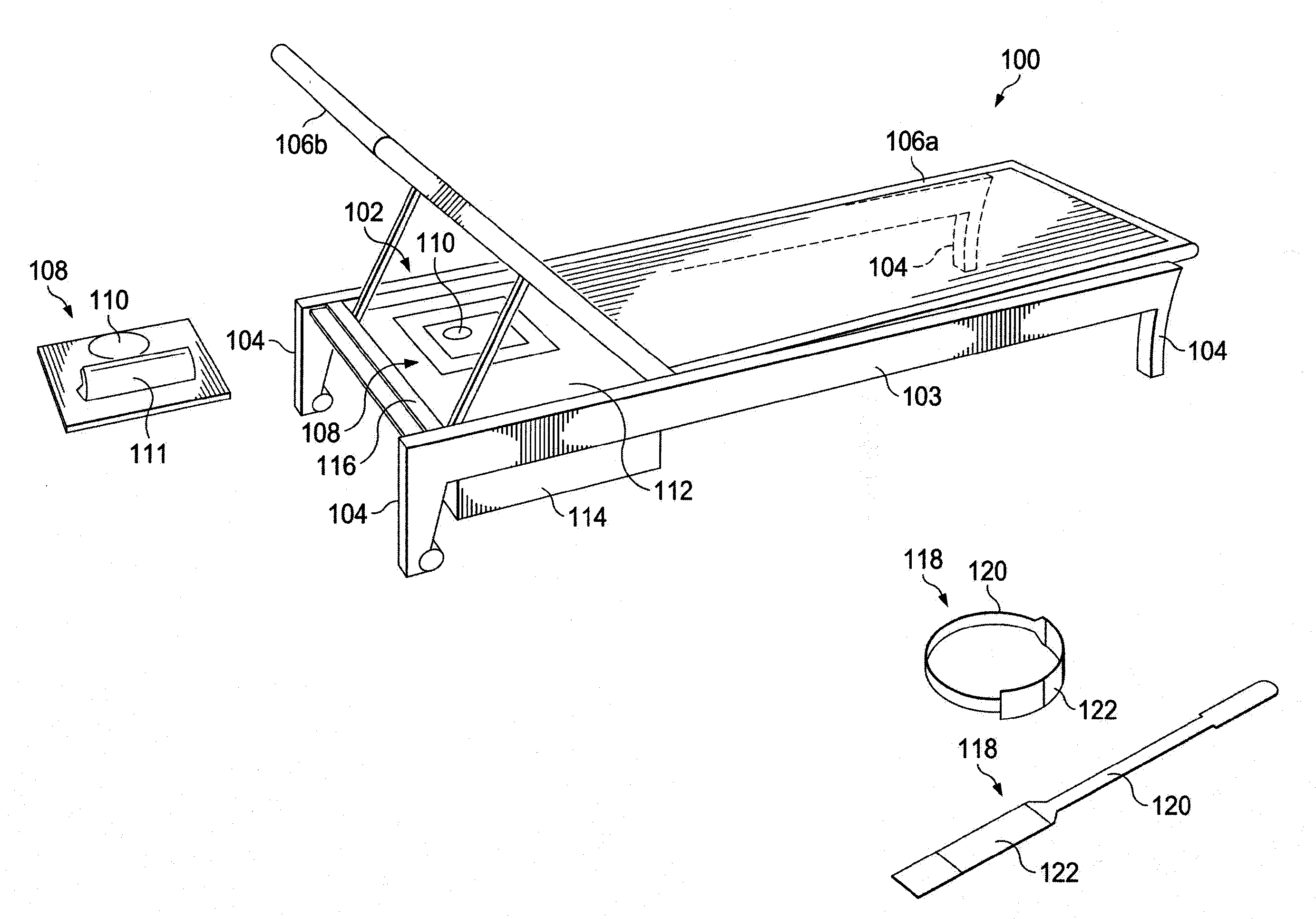 Outdoor chaise lounge with integrated lock-box to secure valuables