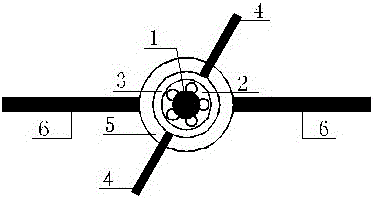 Manual threading die rack with adjustable steel bar diameter and application method