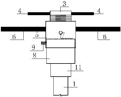 Manual threading die rack with adjustable steel bar diameter and application method