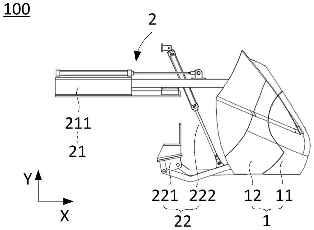 Front end opening and closing mechanism for railway vehicle
