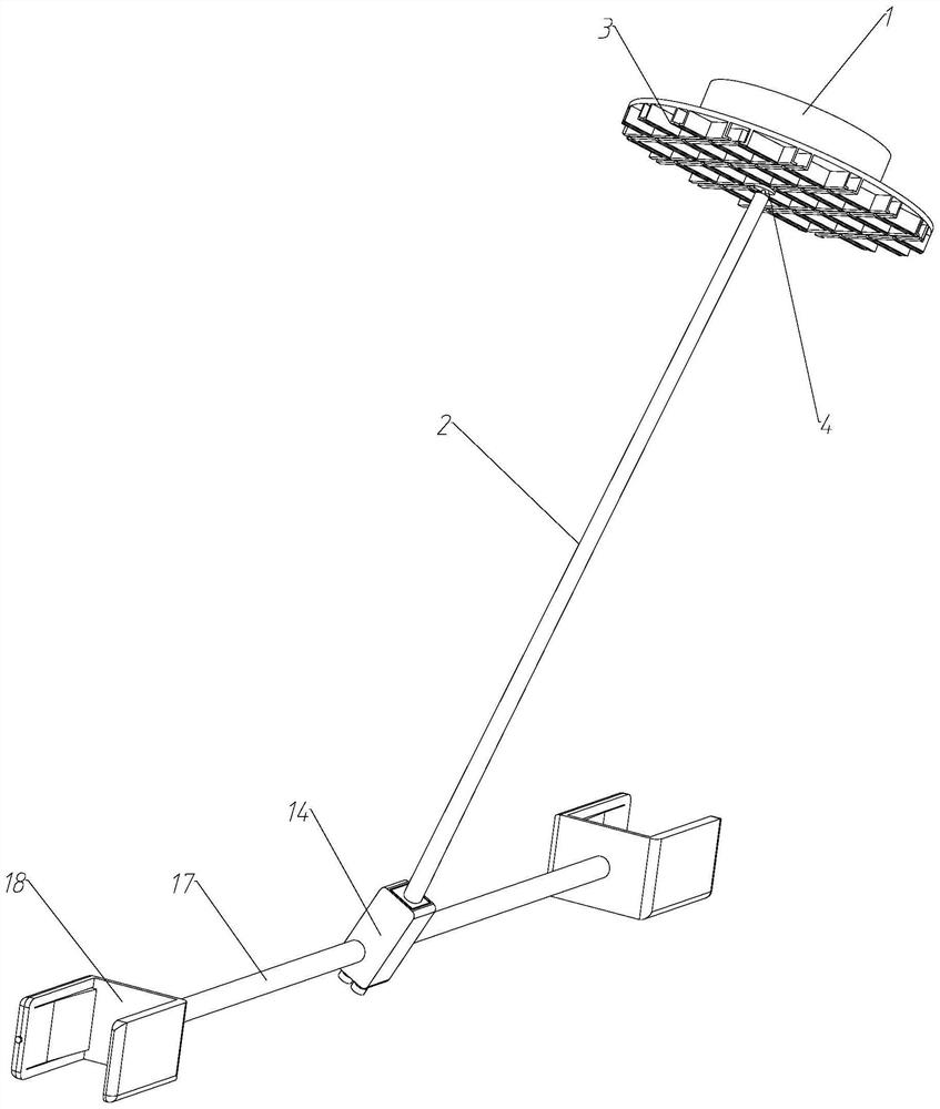 Adjustable all-directional embedded tooth traction device