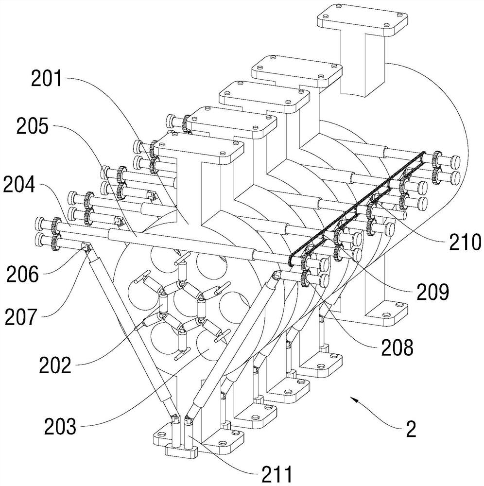 Bridge steel strand integral strand penetrating device