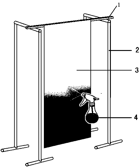 Novel repairing and paper dyeing method for ancient calligraphy and painting