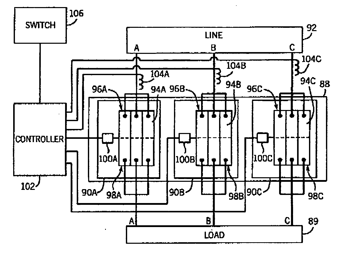 Modular contactor assembly having independently controllable contactors