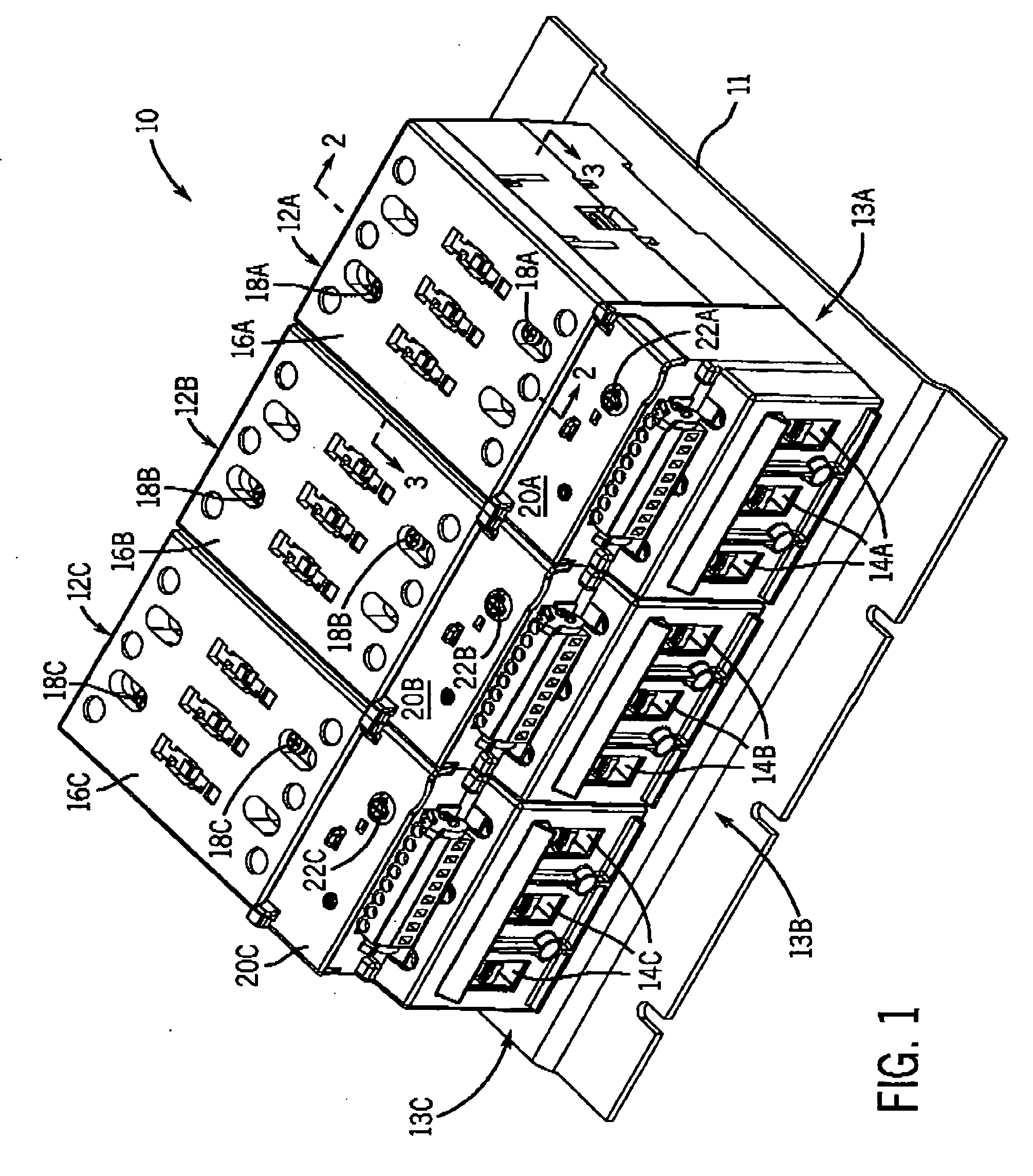 Modular contactor assembly having independently controllable contactors