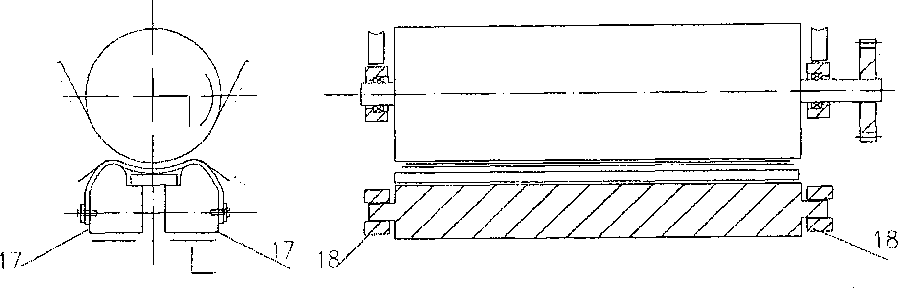 Transfer printing device for cold-transfer decorating machines