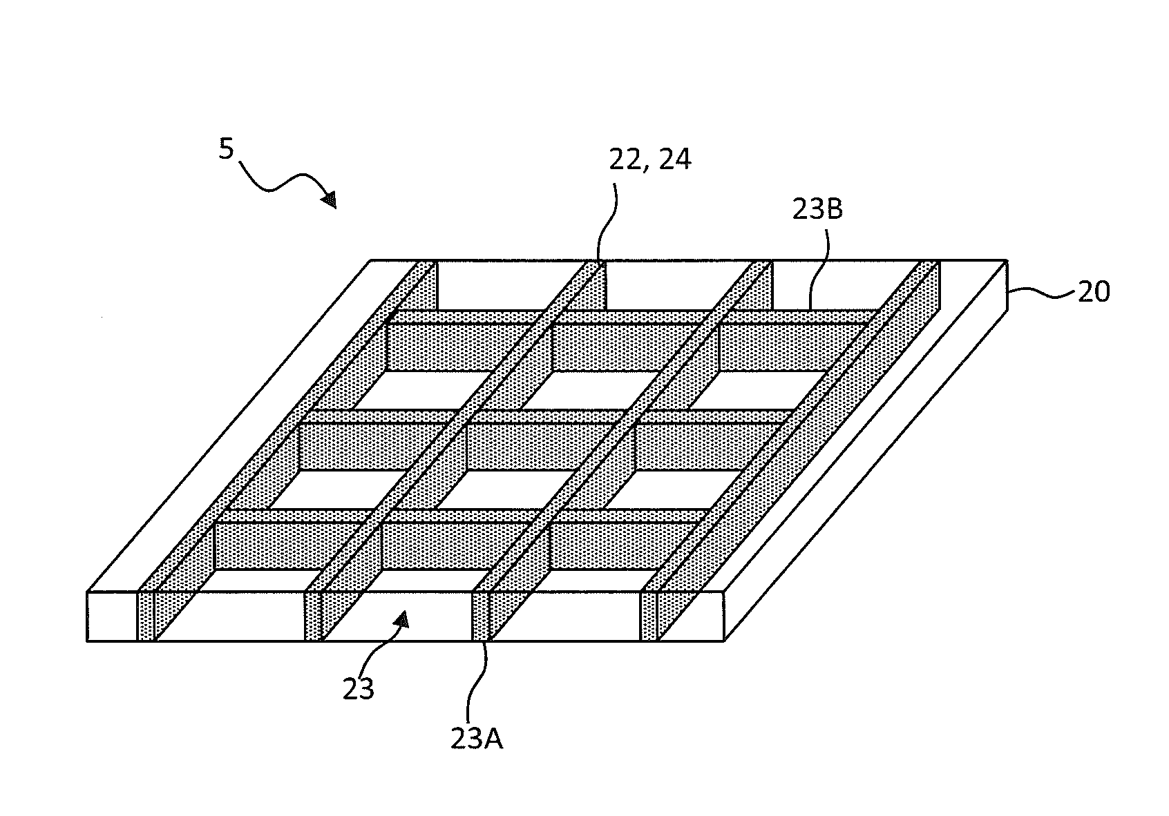 Imprinted micro-louver structure method