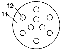 Corrected positioning device for planting apple seedlings