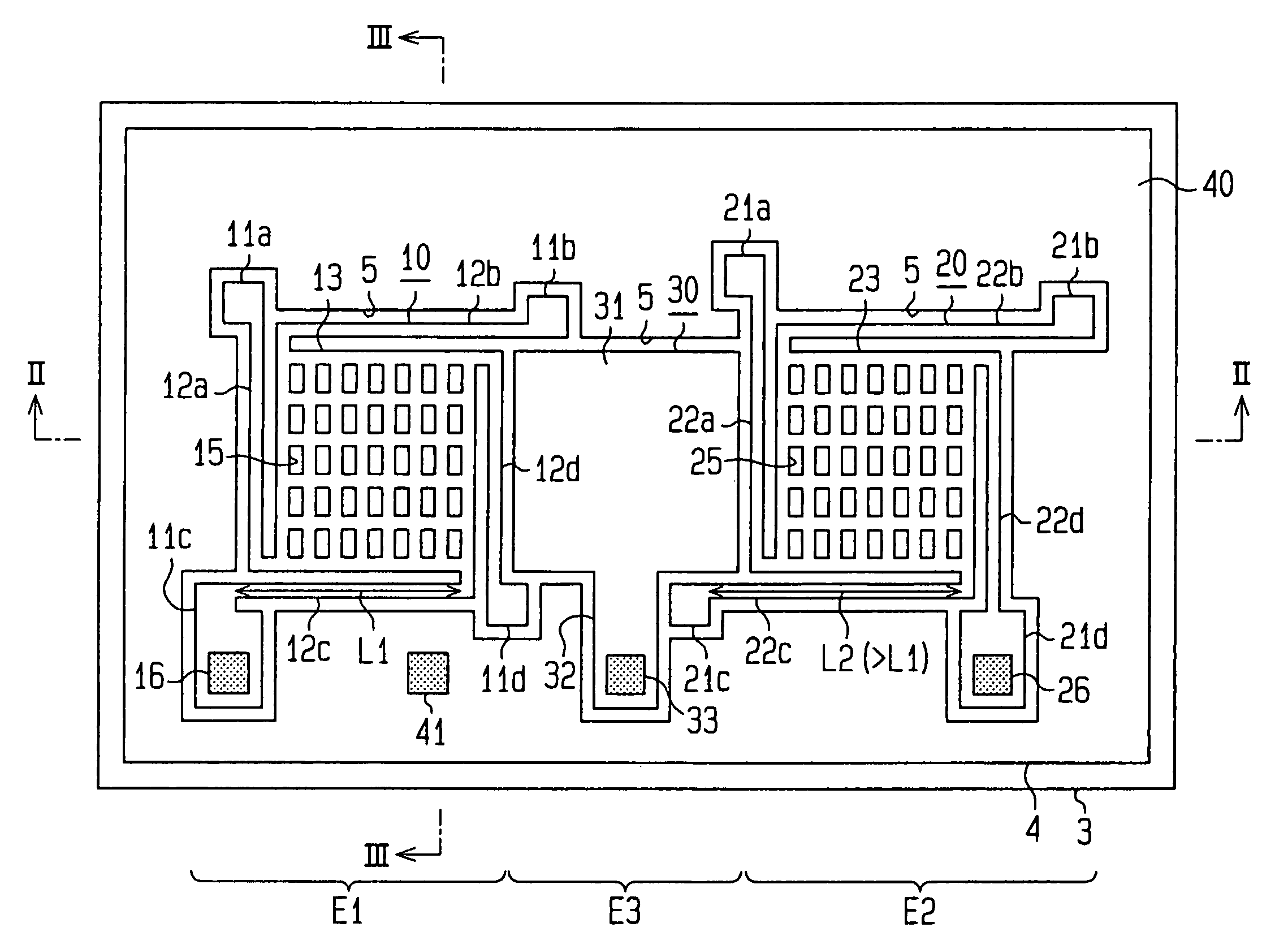 Semiconductor dynamic sensor having variable capacitor formed on laminated substrate