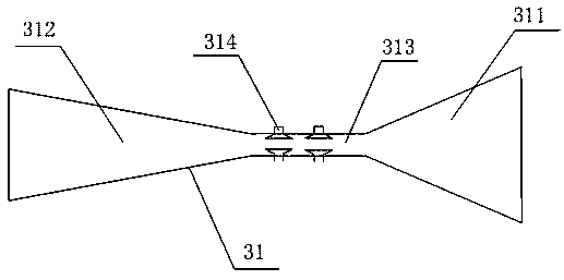 Air purification device for washing air