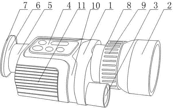 Eye-protective nighttime camera shooting equipment