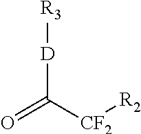 Superacid functional compounds