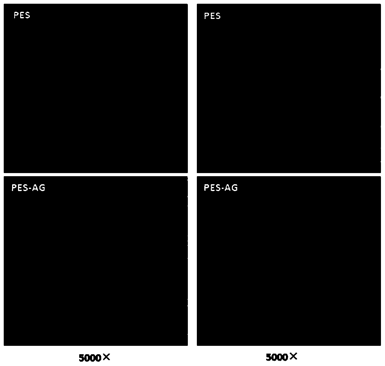 Method for preparing efficient blood coagulation resistant biomaterial with aqueous solution and corresponding material