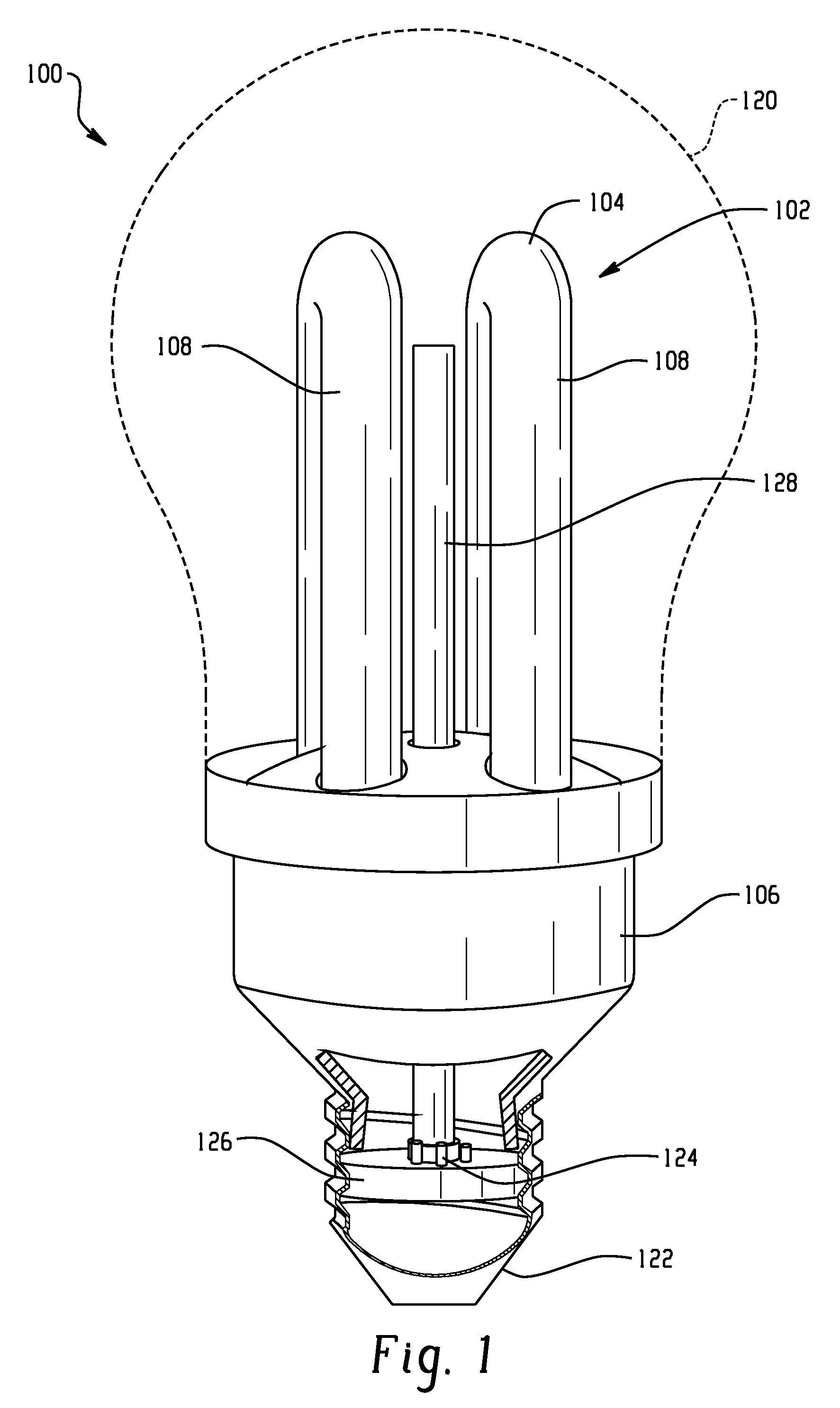 Combined ballast for fluorescent lamp and light emitting diode and method of driving same