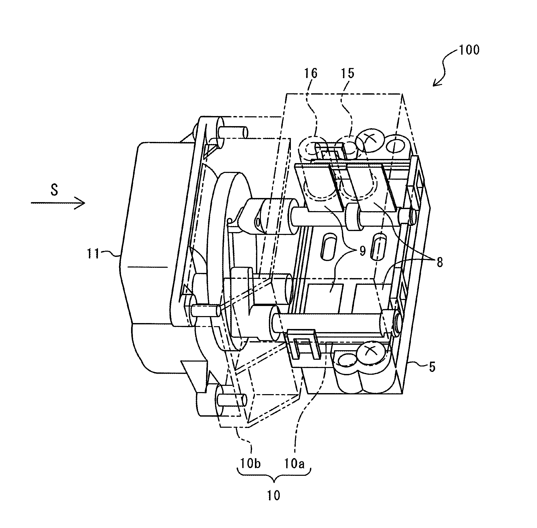 Fragrance device for vehicle and sealing component used therein