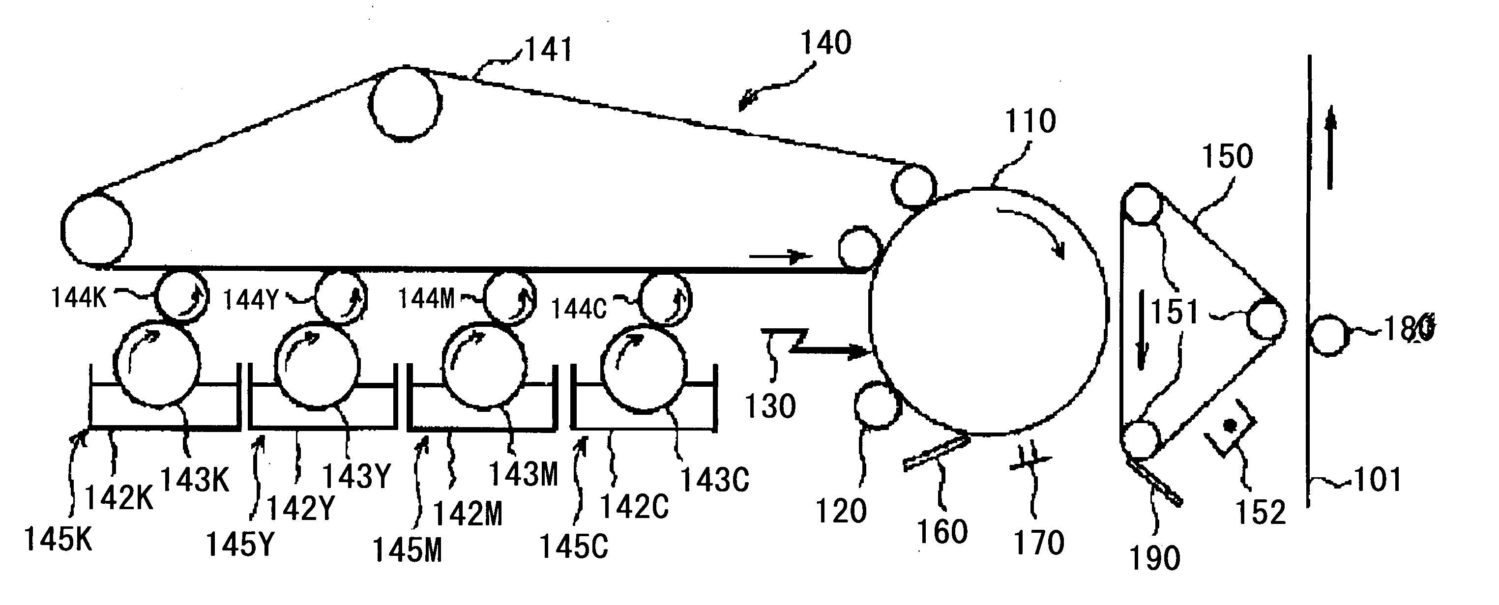 Electrophotography and image forming apparatus