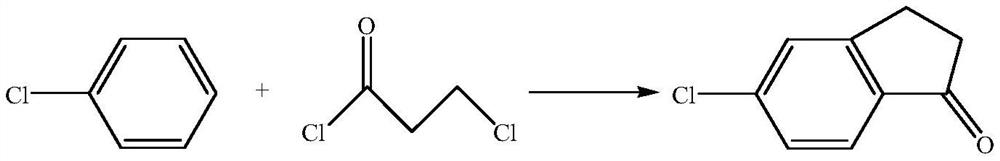 A kind of preparation method of 5-chloro-1-indanone