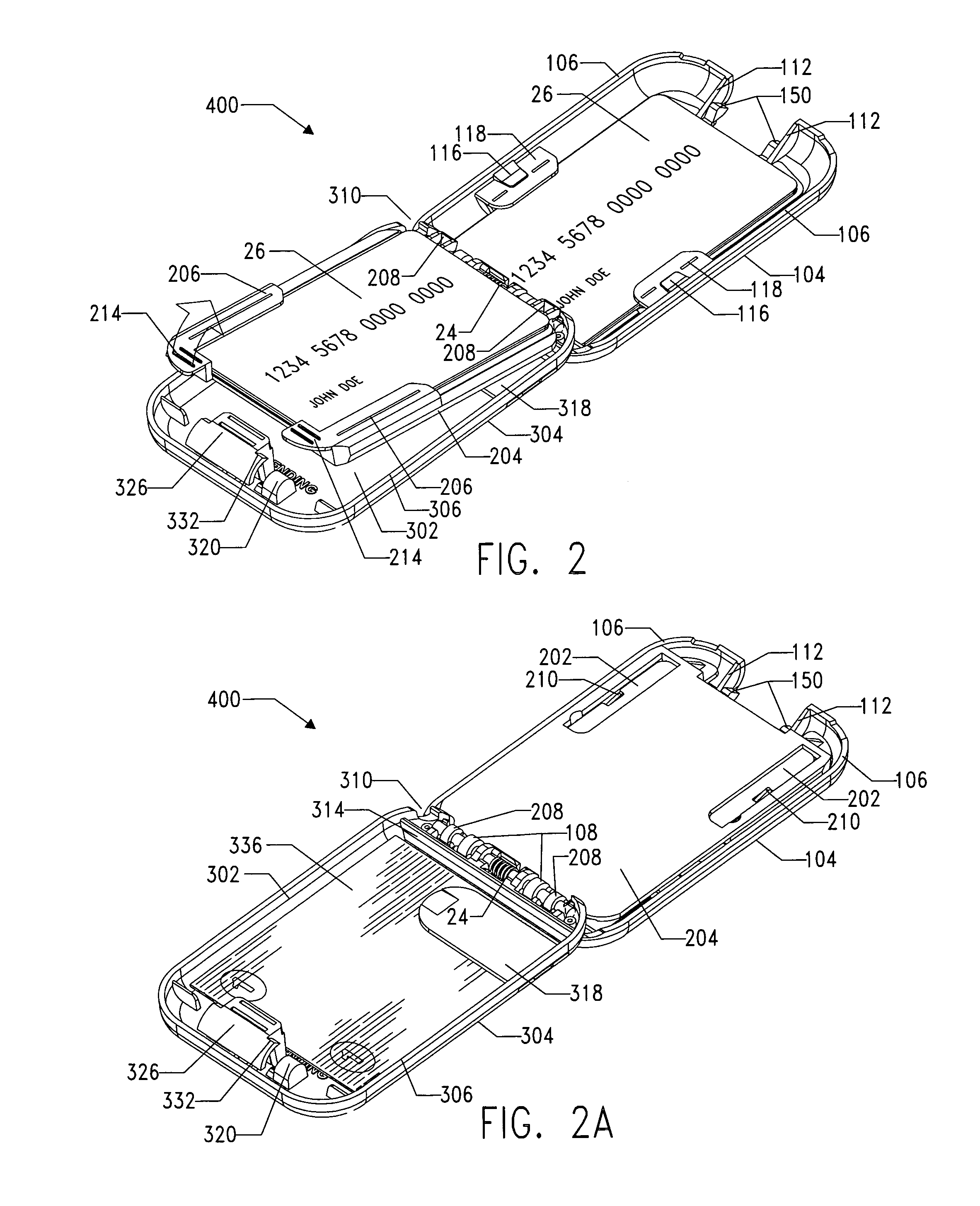 Electromagnetic shielding carrying case for contactless smartcards and personal articles