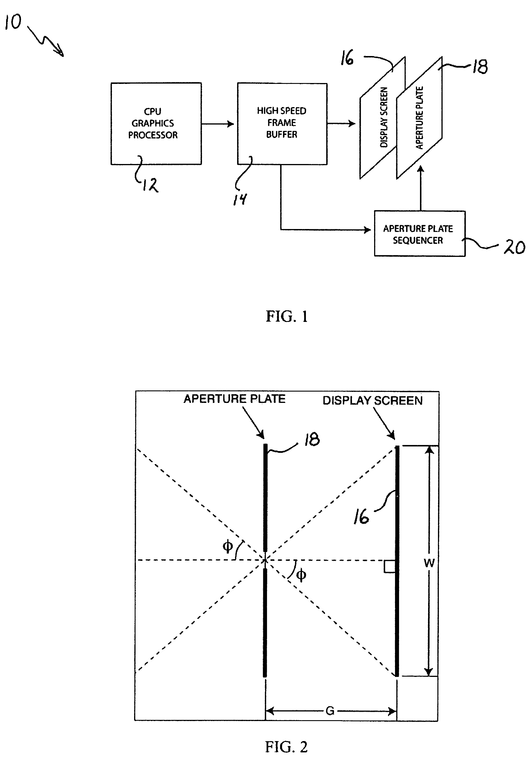Method for formatting images for angle-specific viewing in a scanning aperture display device